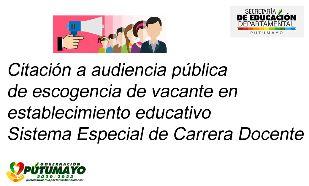 Citación a audiencia pública