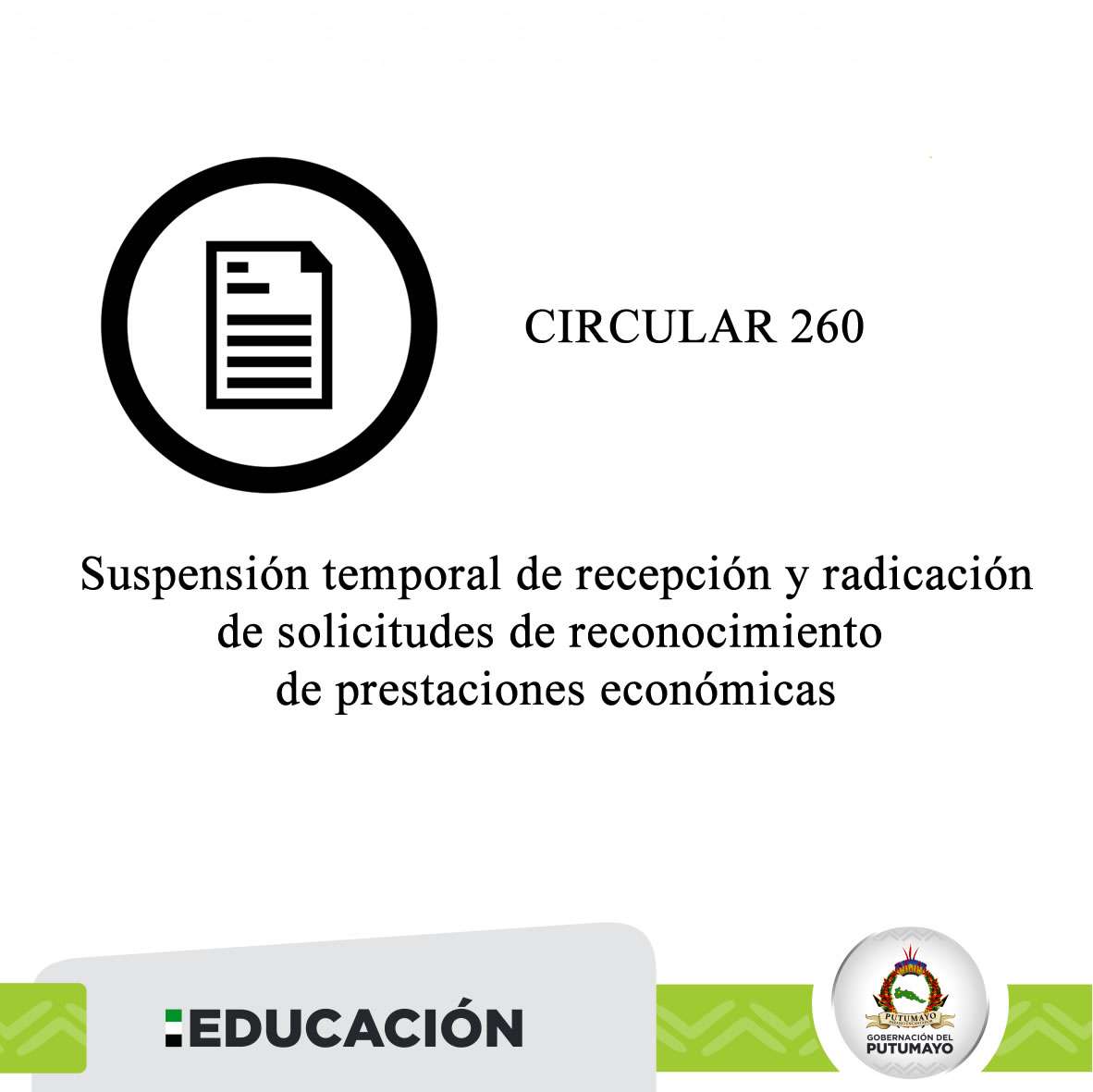 CIRCULAR 260