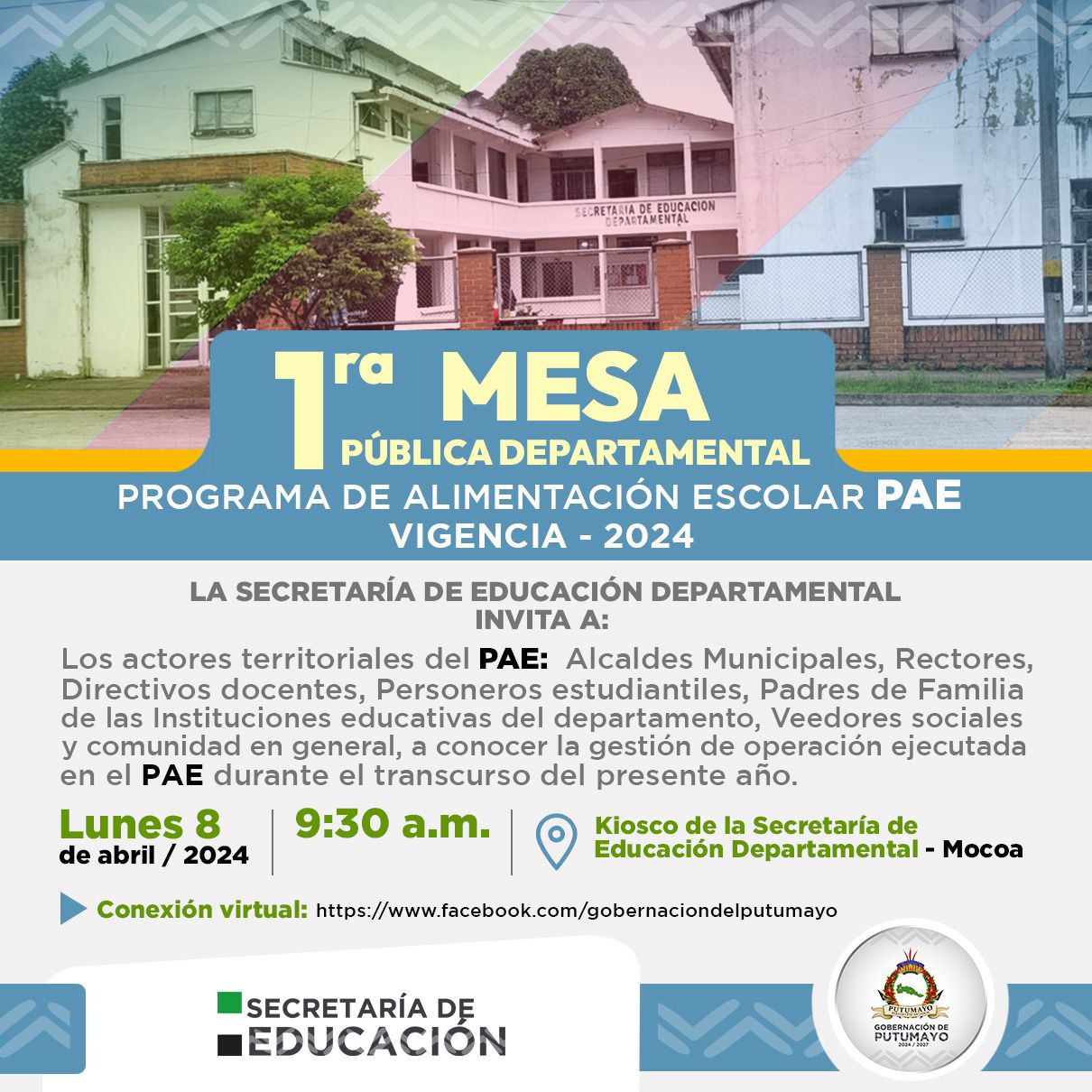 MESA PUBLICA DEL PROGRAMA DE ALIMENTACIÓN ESCOLAR PAE