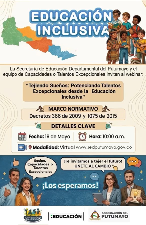 Webinar sobre el fortalecimiento de la atención educativa para estudiantes con capacidades o talentos excepcionales
